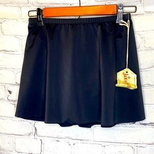 Jamaica Bay Black Swimsuit Skirt Size 10 Brand New W/Tags